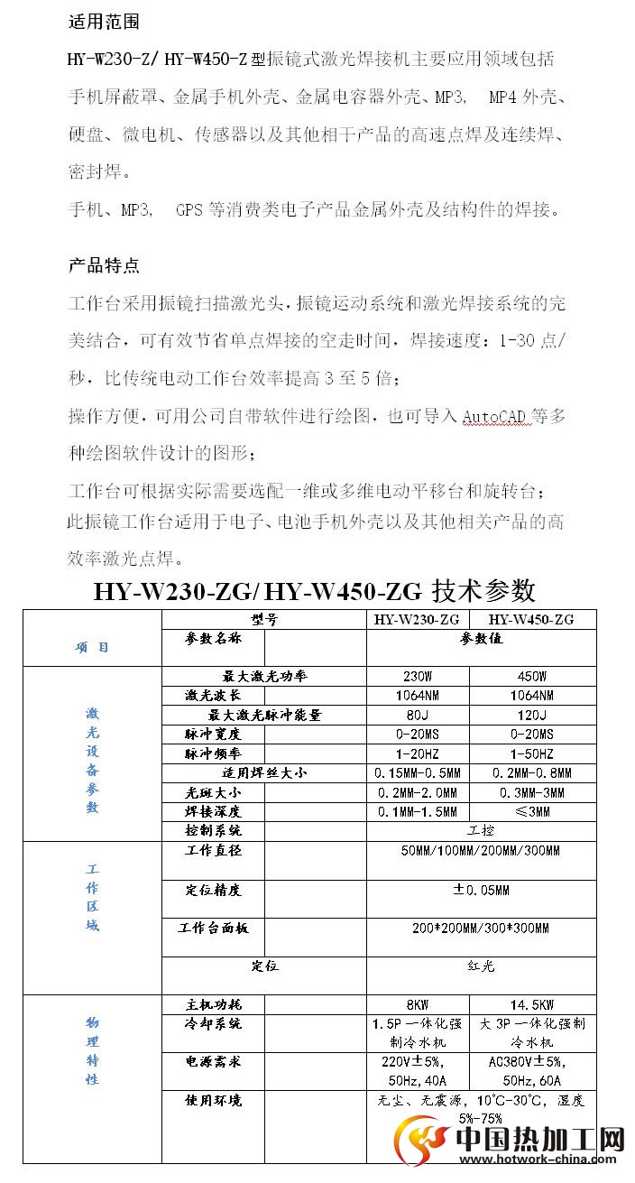 光纤振镜式激光焊接机特点及应用范围